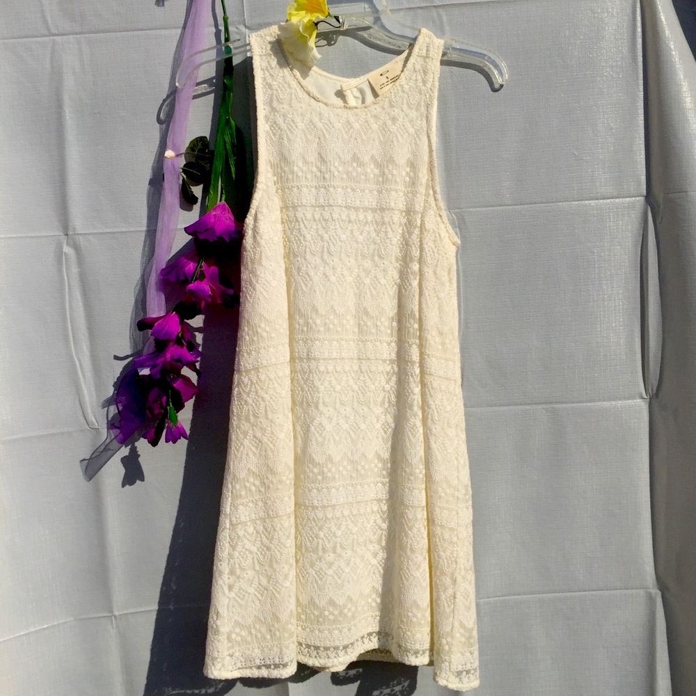 Sleeveless Embroidered Dress